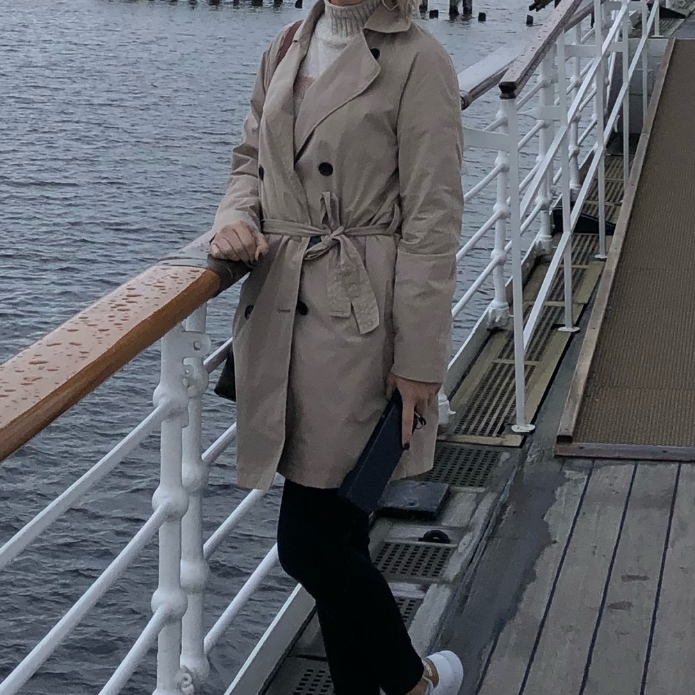 Old Navy Beige Trench Coat